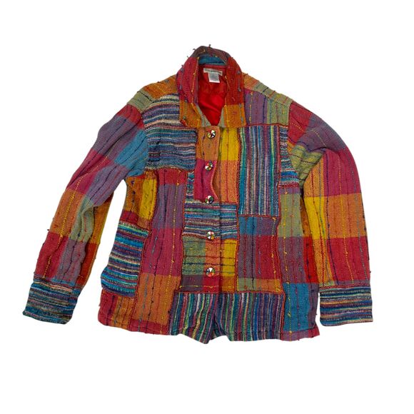 TravelSmith Vintage Tapestry Hippie Boho Jacket Women's Size Large - Picture 1 of 4